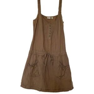 Vintage ESPRIT Brown Tank Style Mini Dress Size 0
